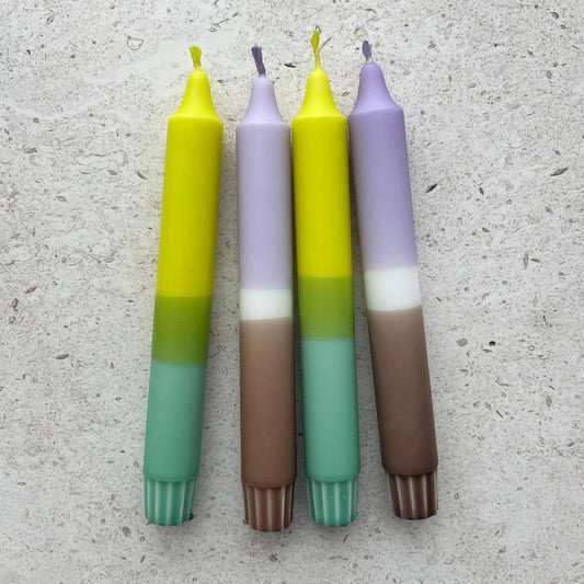 Spring Quartet No.7 | 4 бр. багрени свещи