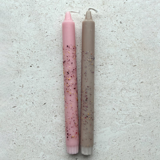 Комплект 2 бр. ROSE DUST 02 багрени свещи